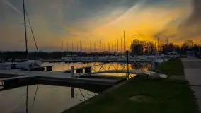 Zachód słońca nad Sztynortem, kwiecień 2025 r. - zdjęcie 20