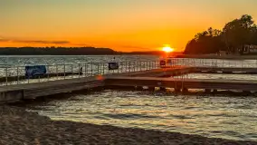 Zachód słońca nad zatoką Tracz i jeziorem Kisajno - zdjęcie 24