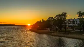 Zachód słońca nad zatoką Tracz i jeziorem Kisajno - zdjęcie 9