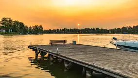 Zachód słońca nad jeziorem Bocznym, Marina Lester Club, maj 2025 r. - zdjęcie 8