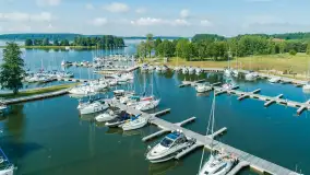 Przystań Nautica z lotu ptaka, lipcowy poranek, 2025 r. - zdjęcie 22