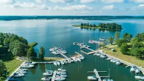 Przystań Nautica z lotu ptaka, lipcowy poranek, 2025 r. - zdjęcie 19