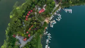 Zachód słońca nad jeziorem Kisajno, Łabędzi Ostrów, lipiec 2025 r. - zdjęcie 15