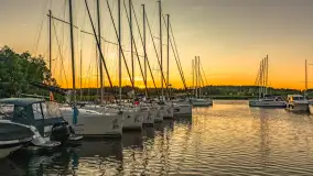 Stanica Zielony Gaj i zachód słońca nad jeziorem Kotek Wielki, czerwiec 2025 r. - zdjęcie 1