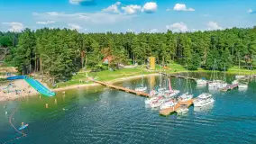 Jezioro Święcajty i Piękny Brzeg z lotu ptaka, sierpień 2025 r. - zdjęcie 4