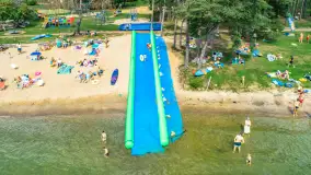 Jezioro Święcajty i Piękny Brzeg z lotu ptaka, sierpień 2025 r. - zdjęcie 20