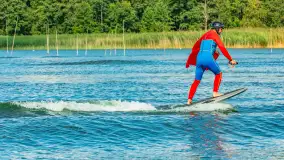 Superman na przeczce między Śniardwami a jeziorem Mikołajskim, sierpień 2025 r. - zdjęcie 3