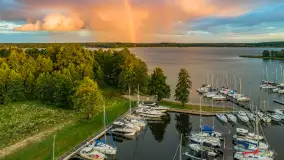 Zachód słońca z tęczą w tle, przystań Nautica, sierpień 2025 r. - zdjęcie 35