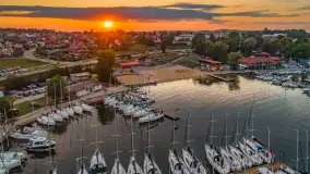 Zachód nad Wilkasami i portem AZS Wilkasy, sierpień 2025 r. - zdjęcie 5