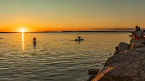 Zachód słońca nad jeziorem Śniardwy, Marina Śniardwy, sierpień 2025 r. - zdjęcie 27