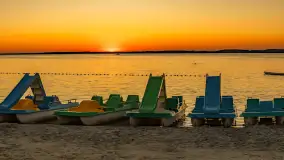 Zachód słońca nad jeziorem Śniardwy, Marina Śniardwy, sierpień 2025 r. - zdjęcie 25