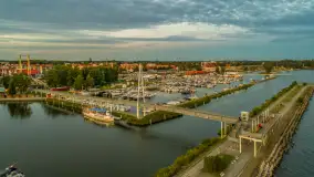 Zachód słońca nad Giżyckiem i Ekomariną, sierpień 2025 r. - zdjęcie 25