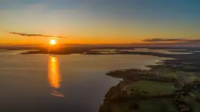 Ostatnie dzień wakacji, zachód słońca nad jeziorem Dargin - zdjęcie 9