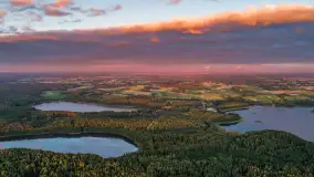 Ostatnie dzień wakacji, zachód słońca nad jeziorem Dargin - zdjęcie 4