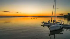 Ostatnie dzień wakacji, zachód słońca nad jeziorem Dargin - zdjęcie 13