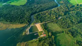 Mamry, Węgorapa i Węgorzewo w tle z drona, sierpień 2025 r. - zdjęcie 18