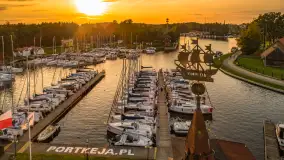 Zachód słońca w Węgorzewie, port Keja, sierpień 2025 r. - zdjęcie 6