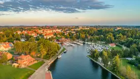 Zachód słońca w Węgorzewie, port Keja, sierpień 2025 r. - zdjęcie 2