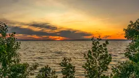 Zachód słońca nad jeziorem Śniardwy, Szeroki Ostrów, czerwiec 2025 r. - zdjęcie 37