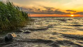 Zachód słońca nad jeziorem Śniardwy, Szeroki Ostrów, czerwiec 2025 r. - zdjęcie 17