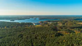 Jezioro Wesołek i puszcza Piska z drona, jesień 2025 r. - zdjęcie 33