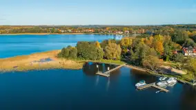 Jezioro Święcajty i Ognisty Ptak z drona, jesień 2025 r. - zdjęcie 5