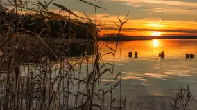 Zachód słońca nad jeziorem Gołdopiwo, listopad 2025 r. - zdjęcie 26