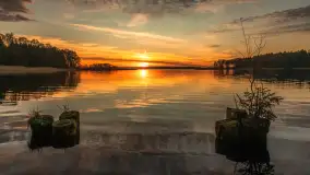 Zachód słońca nad jeziorem Gołdopiwo, listopad 2025 r. - zdjęcie 31