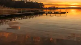 Zachód słońca nad jeziorem Gołdopiwo, listopad 2025 r. - zdjęcie 41