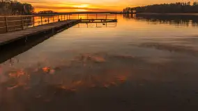 Zachód słońca nad jeziorem Gołdopiwo, listopad 2025 r. - zdjęcie 48