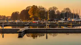 Zachód słońca, końcówka kolorów jesieni w Sztynorcie, listopad 2025 r. - zdjęcie 18