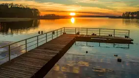 Zachód słońca nad jeziorem Gołdopiwo z drona, listopad 2025 r. - zdjęcie 26