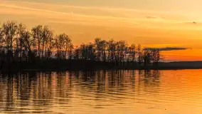 Zachód słońca nad jeziorem Niegocin, listopad 2025 r. - zdjęcie 24