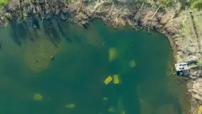 Niewielkie jezioro niedaleko śluzy Długopole, kwiecień 2025 r. - zdjęcie 9