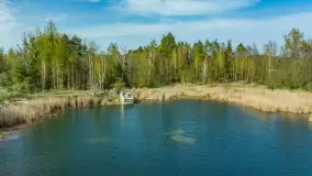 Niewielkie jezioro niedaleko śluzy Długopole, kwiecień 2025 r. - zdjęcie 24