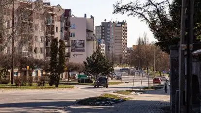 Ełk skąpany w lutowym słońcu