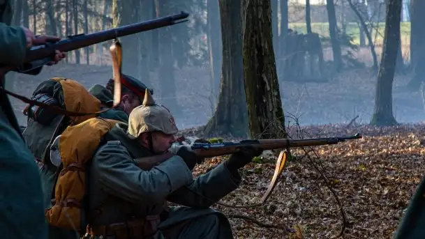 Inscenizacja Bitwy Zimowej Giżycko 2020 - zdjęcie 9