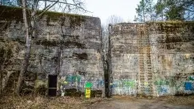 Wilczy Szaniec w Gierłoży zimą jeszcze lepiej widoczny - zdjęcie 37