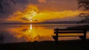 Epicki zachód słońca nad jeziorem Niegocin, luty 2020 - zdjęcie 8