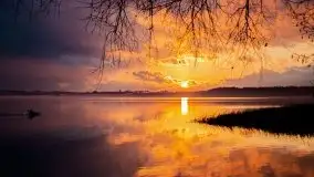 Epicki zachód słońca nad jeziorem Niegocin, luty 2020 - zdjęcie 10