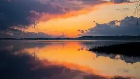 Epicki zachód słońca nad jeziorem Niegocin, luty 2020 - zdjęcie 20