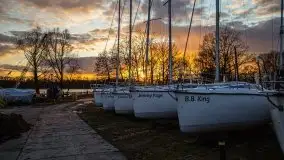 Zachód słońca widoczny w Sztynorcie, 27 luty 2020 - zdjęcie 24