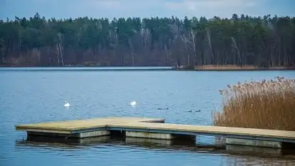 Ruciane Nida w marcowe popołudnie