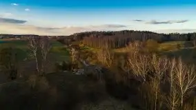 Zachód przy zwalony moście i jeziorze Patelnia, Kruklanki 03.2020 - zdjęcie 56