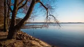 Marcowy zachód słońca nad jeziorem Dargin, Nowy Harsz - zdjęcie 44