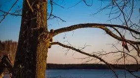 Marcowy zachód słońca nad jeziorem Dargin, Nowy Harsz - zdjęcie 43