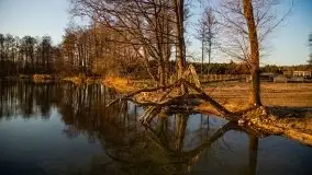 Marcowy zachód słońca nad jeziorem Dargin, Nowy Harsz - zdjęcie 37