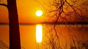 Marcowy zachód słońca nad jeziorem Dargin, Nowy Harsz - zdjęcie 19