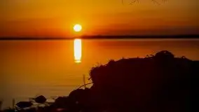 Marcowy zachód słońca nad jeziorem Dargin, Nowy Harsz - zdjęcie 16