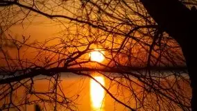 Marcowy zachód słońca nad jeziorem Dargin, Nowy Harsz - zdjęcie 12